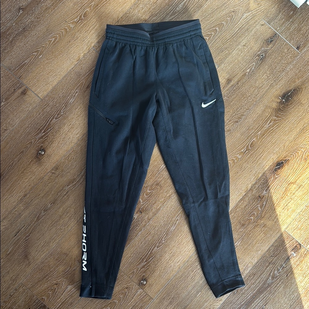 Nike Black Joggers with White Logo